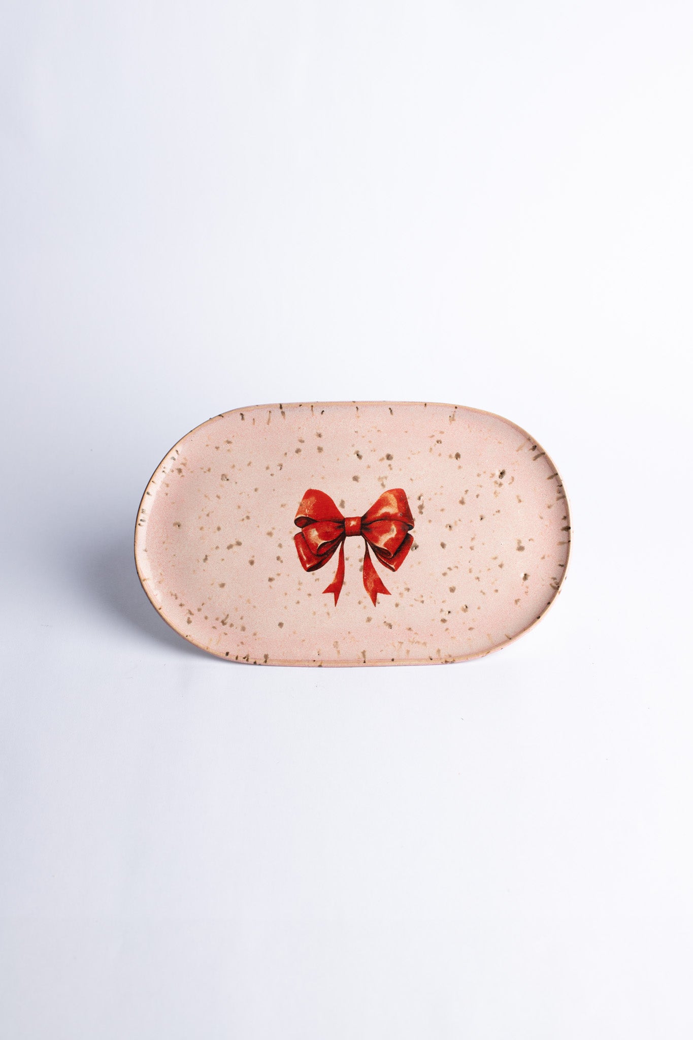 Prato Oval Boleado Laço